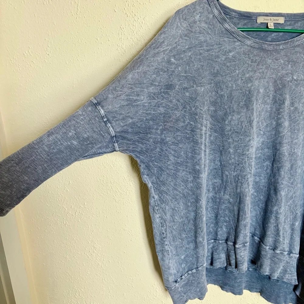 Jess & Jane Acid Wash Top - Picture 2 of 6